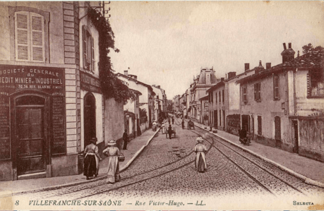 Rue Victor Hugo à Villefranche-sur-Saône