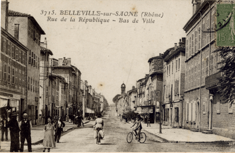 Rue de la République à Belleville